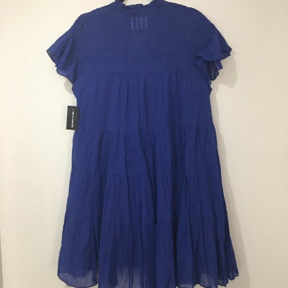 Marant Etoile royal blue Lanikaye mini dress with matching camisole - Picture 2 of 9